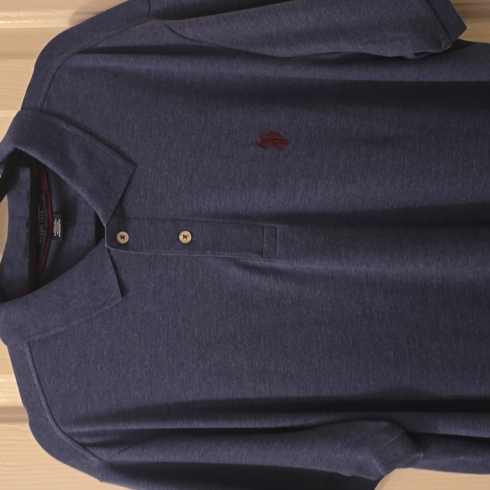 U.S. POLO ASSN. BRAND MEN'S BLUE SHORT SLEEVES POLO SIZE LARGE